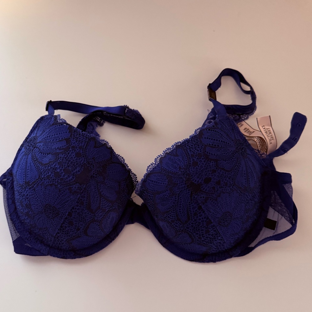 Victoria's Secret Deep Blue Lace Bra
